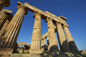 Ancient Greek Ruins Italy Prints: Super wide angle shot, Temple E