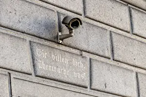 Security Check Prints: Surveillance camera on a building