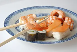 Seafood Dish Prints: Sushi