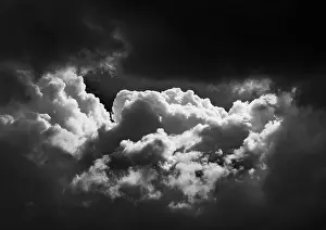 Dramatic Cloudscape Prints: SW image, dramatic cloudscape with (cumulus) clouds