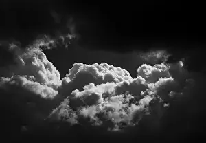 Weather Forecast Austria Prints: SW image, dramatic cloudscape with (cumulus) clouds