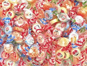 Diverse Grocery Items Prints: Sweets, Colourful fruit sweets
