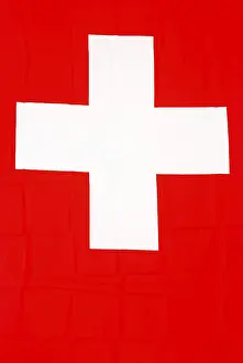 European Nation Flags Prints: Swiss flag