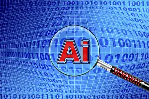 Artificial Intelligence Prints: Symbolic image, AI Artificial Intelligence