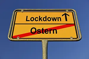 Symbolic Easter Image Prints: Symbolic image, Easter falls victim to lockdown