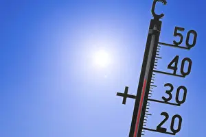 Symbolic Thermometer Image Prints: Symbolic image, global warming