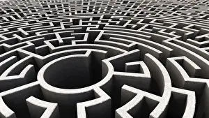 Images Dated 13th May 2024: Symbolic Image Print: Wrong Path and Way Out