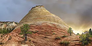 North America Rock Formations Prints: Table Mountain Checkerboard Mesa