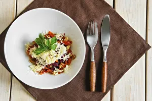 Beetroot Salad Prints: Table with salad with beetroot