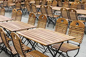 Berlin Lockdown Prints: Empty tables and chairs during the Lockdown