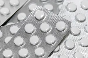 Medical Remedies Prints: Tablets, blister packs