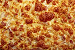 Red Coloured Meal Ideas Prints: Tart flambe, open pie, rectangular pizza