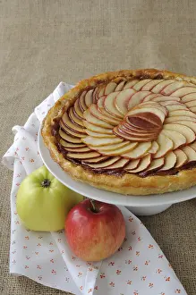 Appetizing Baked Goods Images Prints: Tart with jam and apple