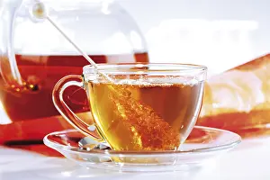 Tea In A Cup Prints: Tea poured into a cup