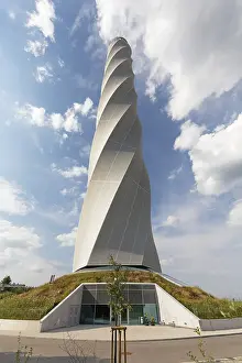 Thyssenkrupp Test Tower Prints: Technical entrance, Thyssenkrupp test tower for elevators with visitor platform