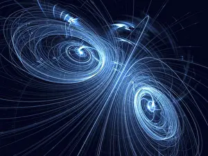 Abstract Technology Background Prints: Technology background - abstract computer-generated image