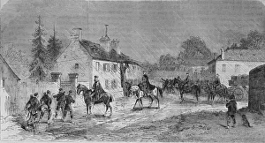 Historic Building Illustration Prints: Telegraph field work in Grand Templan