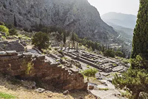 Unesco World Heritage Greece Prints: Temple of Apollo In Delphi, ancient Delphi