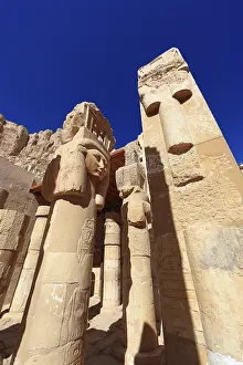 Hatshepsut Temple Prints: Part of the temple complex, column with head