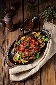 Spicy Beef Recipe Prints: Tender beef with various vegetables