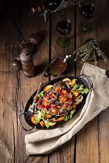 Spicy Beef Recipe Prints: Tender beef with various vegetables