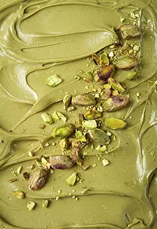 Macro Food Photography Prints: The texture of pistachio paste