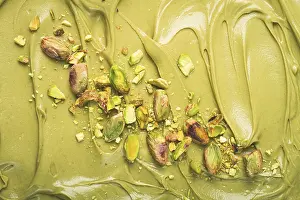 Healthy Eating Ingredients Prints: The texture of pistachio paste