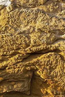 Empty Open Air Landscape Prints: Texture yellow sandstone