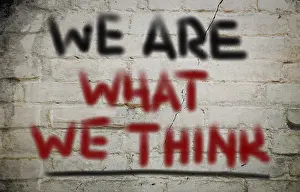 Symbolic Picture Concept Prints: We Are What We Think Concept