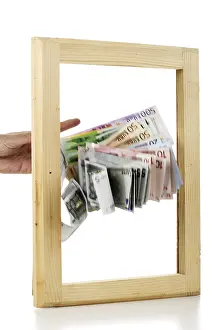 Symbolic Finance Prints: Throwing money out the window