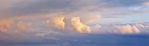Thunderstorm Atmosphere Prints: Thunderclouds in the evening light