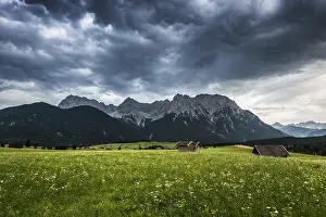 Cloudy Atmospheric Photography Prints: Thunderclouds, near Mittenwald