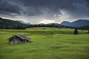 Southern Germany Rain Clouds Prints: Thunderclouds, near Mittenwald