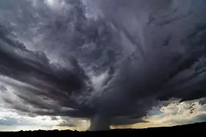 Augrabies Falls National Park Prints: Thunderstorm, storm, clouded sky