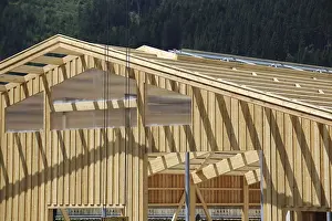 Wooden Structure Architecture Prints: Timber construction, timber construction