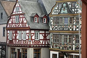 Hesse Old Town Photography Prints: Timber-frame, bay window, facade