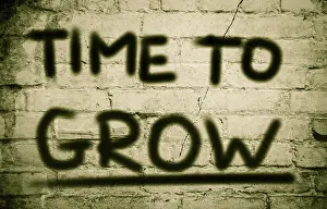Symbolic Flight Image Prints: Time To Grow Concept