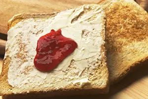 Breakfast Food Ideas Prints: Toast with jam