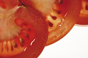 Raw Food Photography Prints: Tomato slices