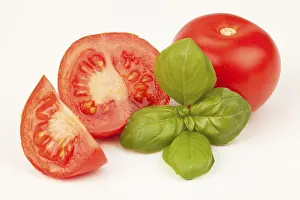 Tomato Nutrition Prints: Tomatoes with basil