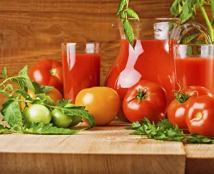 Healthy Eating Images Prints: Tomatoes composition