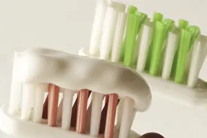 Oral Hygiene Prints: Toothbrush with tooth paste