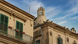 Sicilian Urban Environment Prints: Torre dell'Orologio, clock tower
