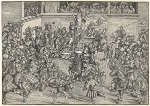 Historic Artwork Prints: The Tournament with Samson, Simson