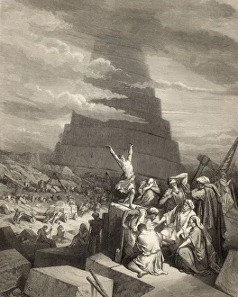 Biblical Figure Representation Prints: The Tower of Babel, Old Testament