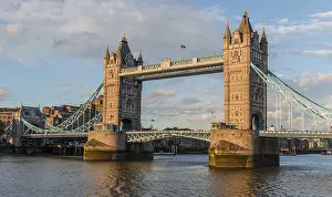 River Thames Evening Prints: Tower Bridge over the River Thames