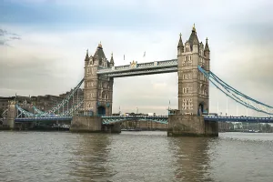 Historic British Landmarks Prints: Tower Bridge over the River Thames