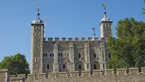 Tower Of London Prints: The Tower of London Print from River Thames in London, UK