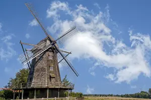 Central Europe Deserted Buildings Prints: Tower windmill in the district of Coesfeld-Lette