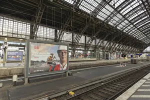 Main Train Station Germany Prints: Tracks closed, construction work